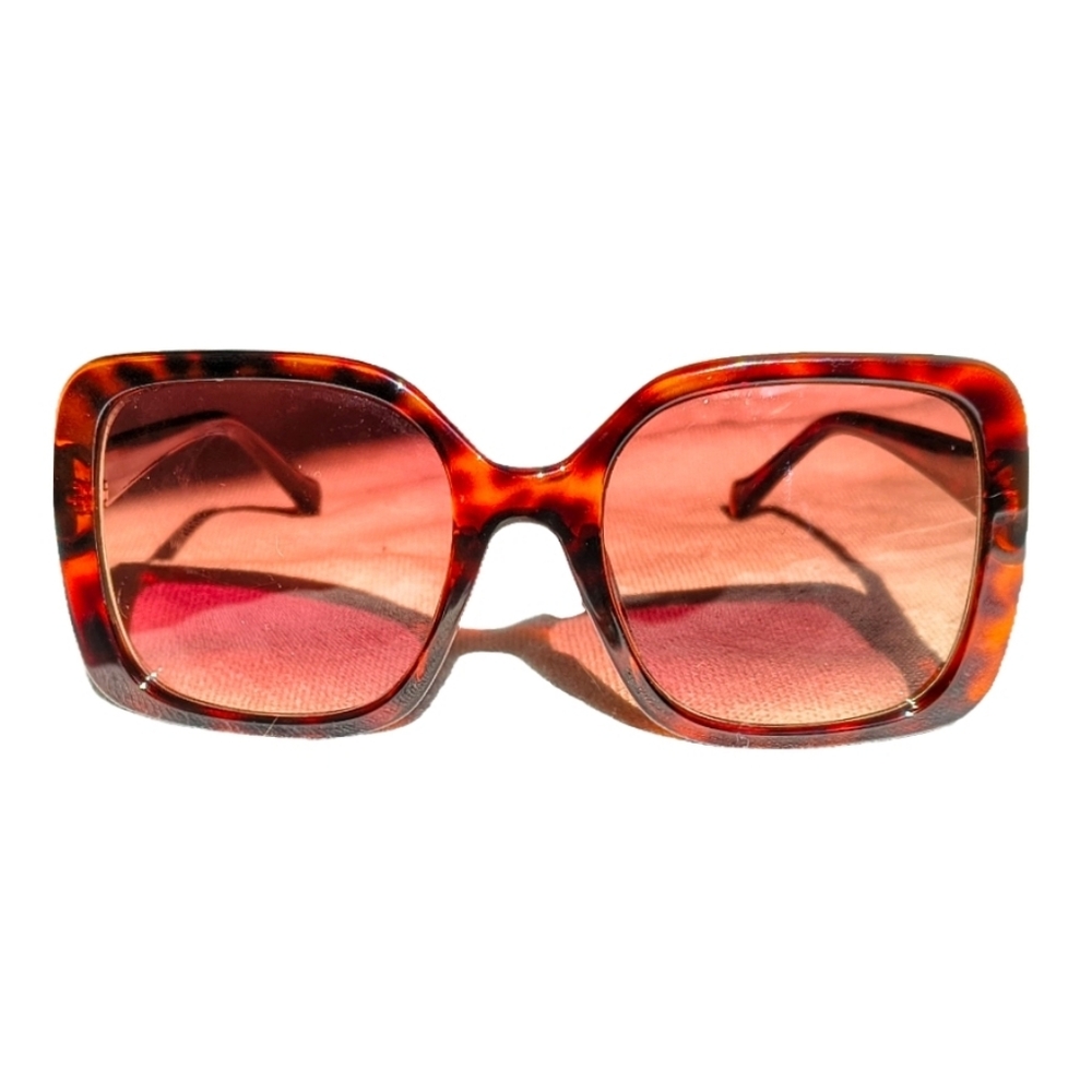 Lucky Brand Oversized Square SLBD122 Tortoise Cat 3 Sunglasses